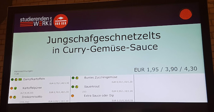 Mensa HU Nord menu 2